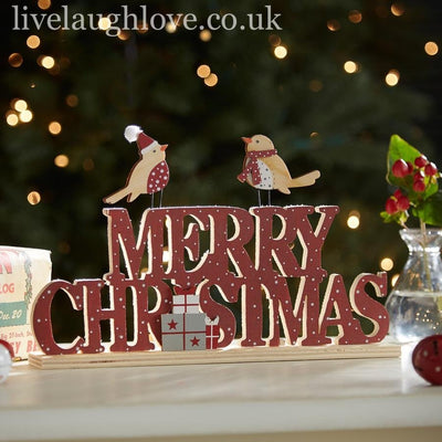 Christmas Robin Decorations - LIVE LAUGH LOVE LIMITED