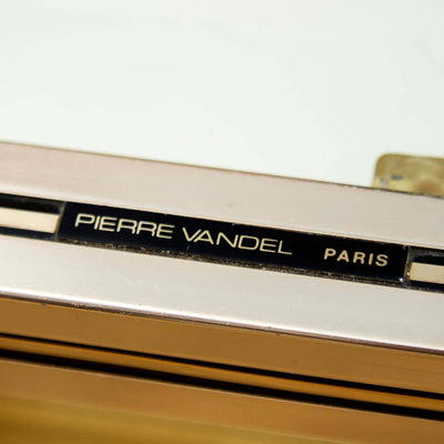 Pierre Vandel Designer Glass Top Coffee Table
