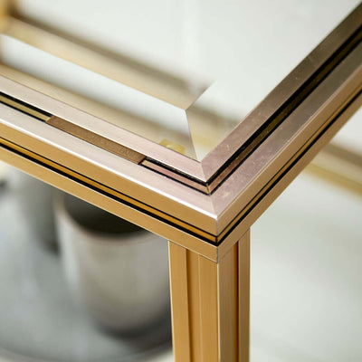 Pierre Vandel Designer Glass Top Side/Coffee Table