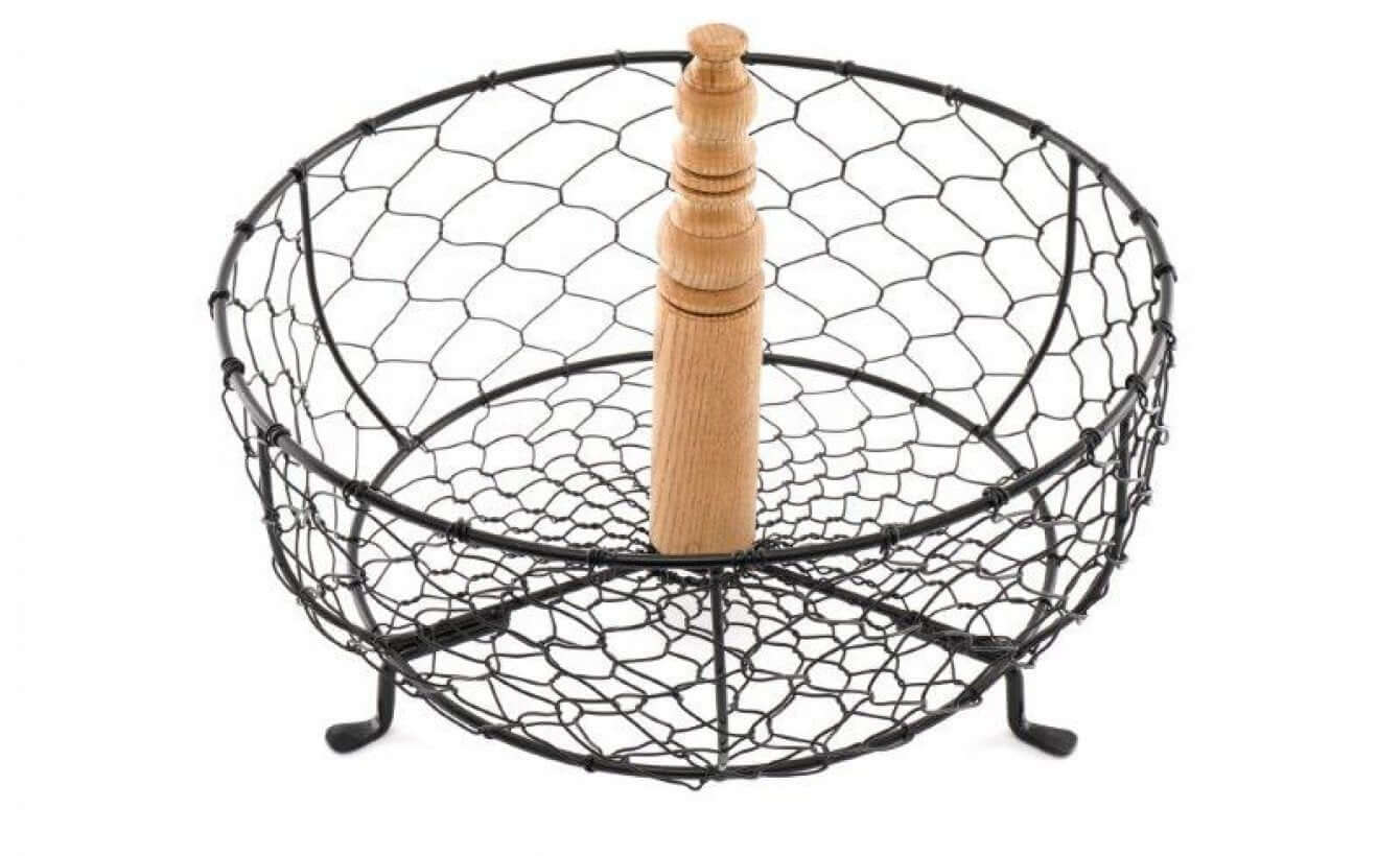 Country Kitchen Wire Basket For Fruit / Veg - LIVE LAUGH LOVE LIMITED