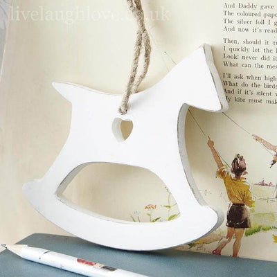 Cut Out Heart Rocking Horse - LIVE LAUGH LOVE LIMITED