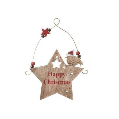 'Happy Christmas' Star With Bell & Robin - LIVE LAUGH LOVE LIMITED