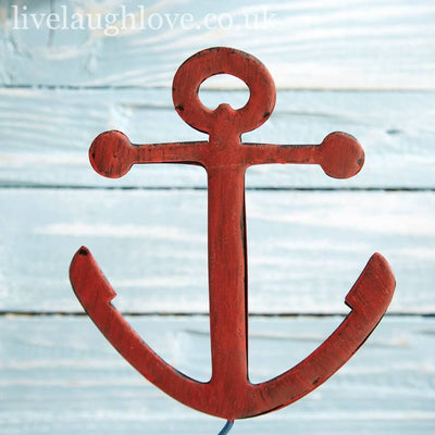 Metal Nautical Decoration Anchor - LIVE LAUGH LOVE LIMITED