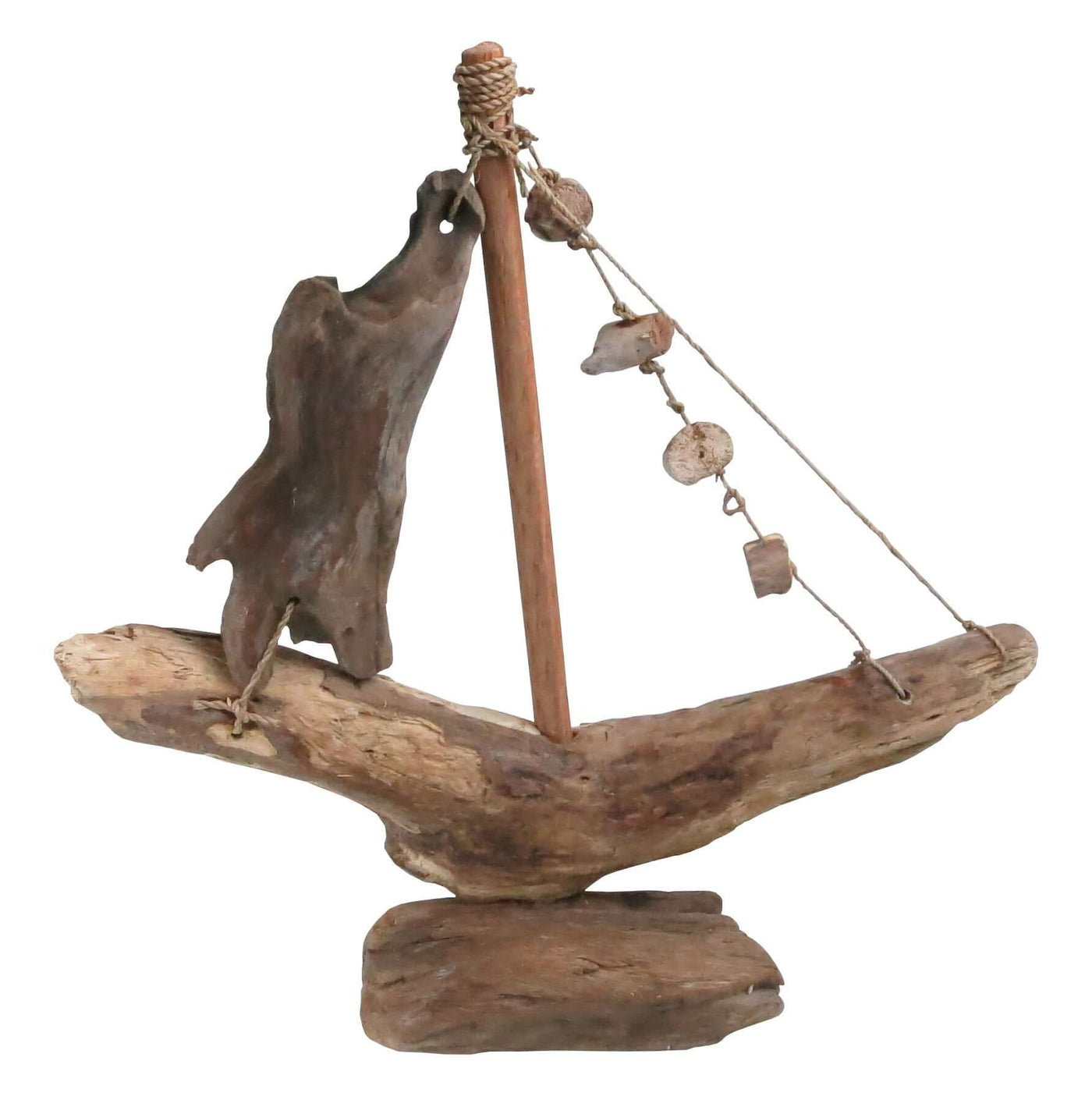 Nautical Driftwood Boat Sculpture - LIVE LAUGH LOVE LIMITED
