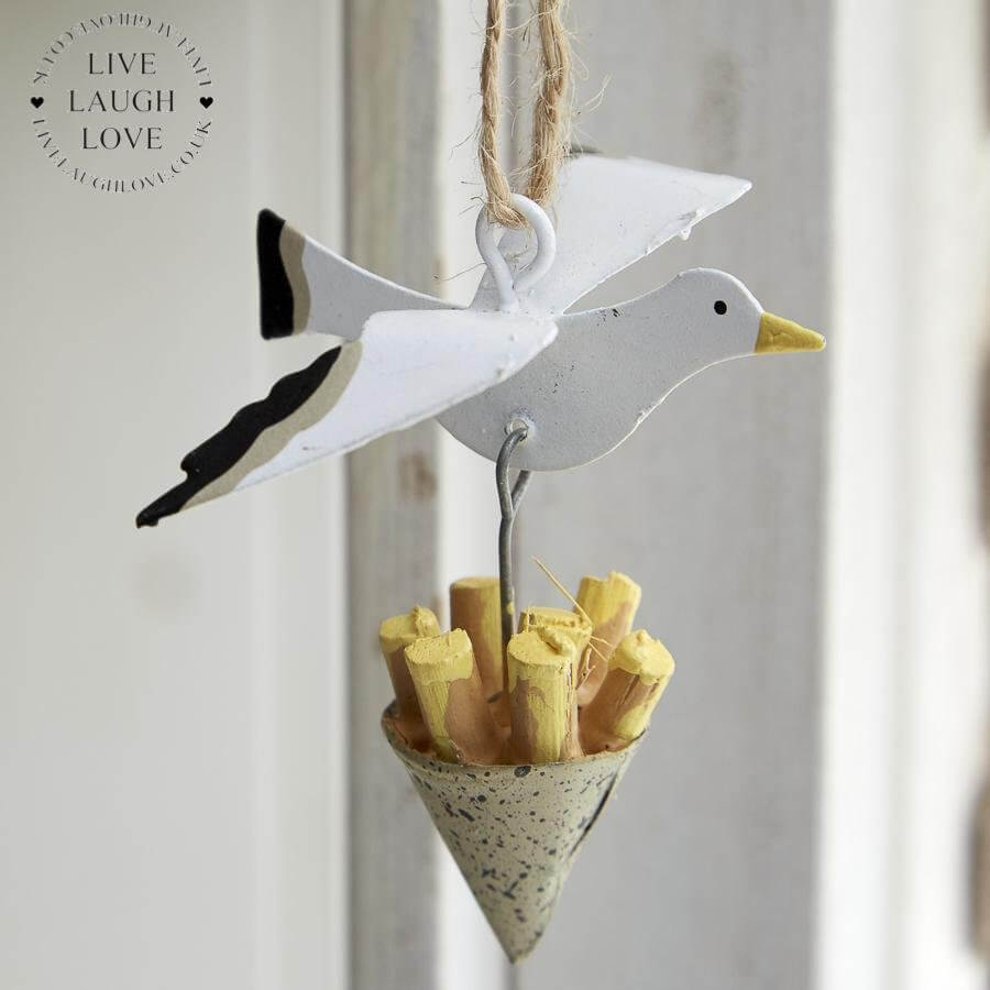 Seagull & Chips Nautical Hanger - LIVE LAUGH LOVE LIMITED