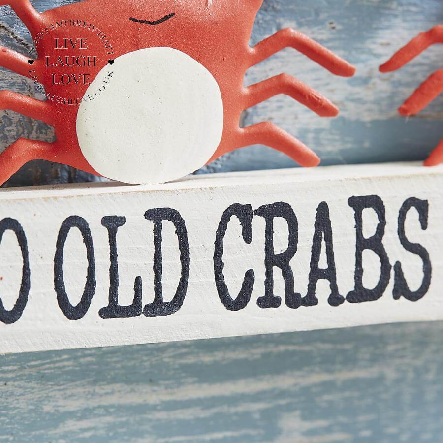 Two Old Crabs Live Here Hanger - LIVE LAUGH LOVE LIMITED