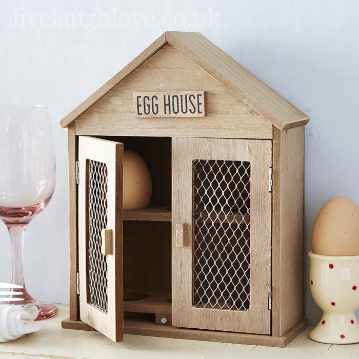 Wooden Egg House - LIVE LAUGH LOVE LIMITED