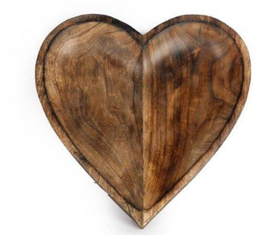 Wooden Heart Bowl - LIVE LAUGH LOVE LIMITED