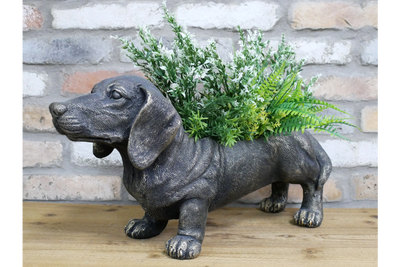 Dachshund Dog Planter – Decorative Indoor & Outdoor Plant Pot