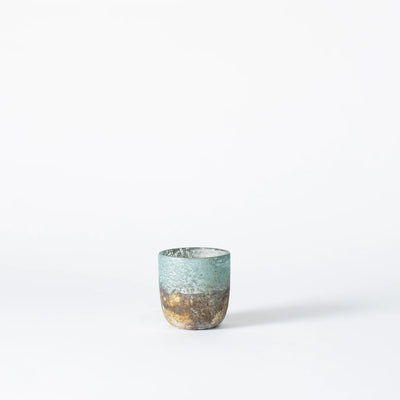 Handcrafted Frosted Glass Tea Light Holder – Unique Coastal Design