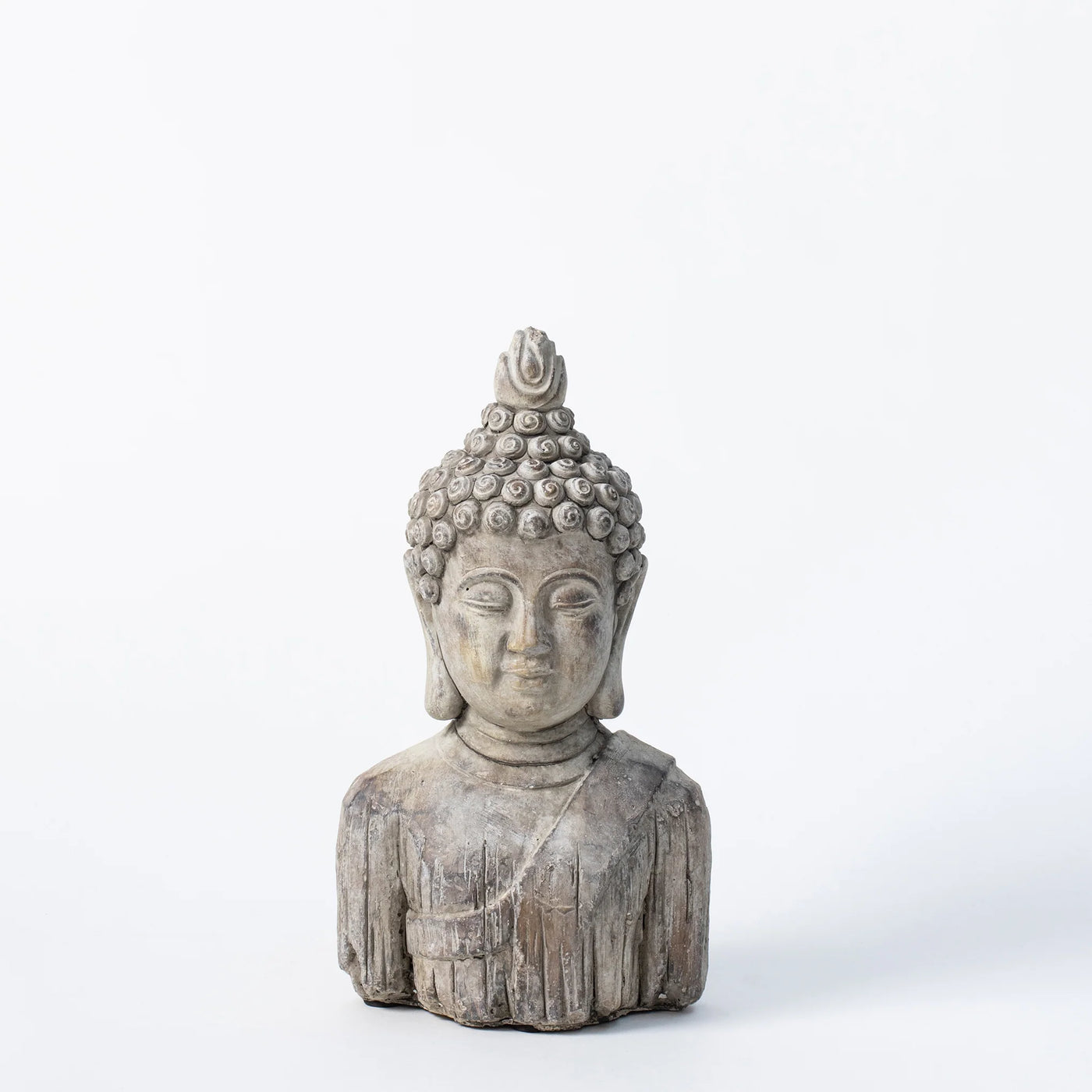 Elegant Buddha Bust Statue – Serene Home Decor Accent