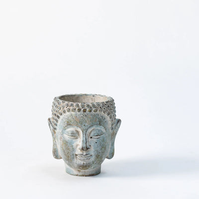 Concrete Buddha Head Planters – Zen-Inspired Garden and Home Decor