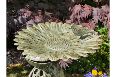 Metal Frog Bird Feeder Garden Ornament – Whimsical Outdoor Décor