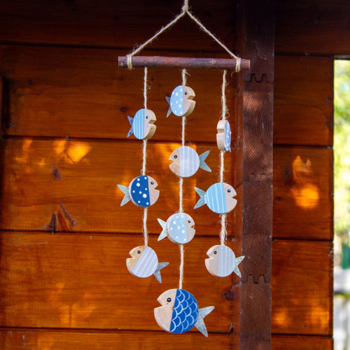 coastal wooden fish mobile | Nautical Home Décor – LIVE LAUGH LOVE LIMITED