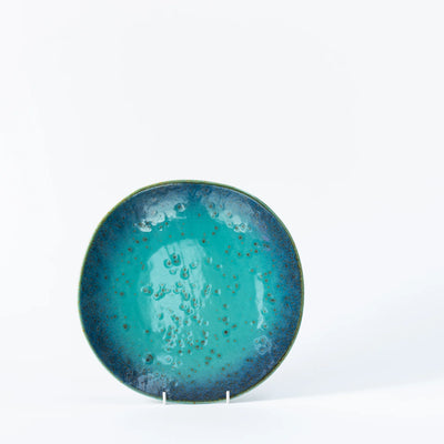 Turquoise Ceramic Plates and Platter – Ocean-Inspired Dinnerware