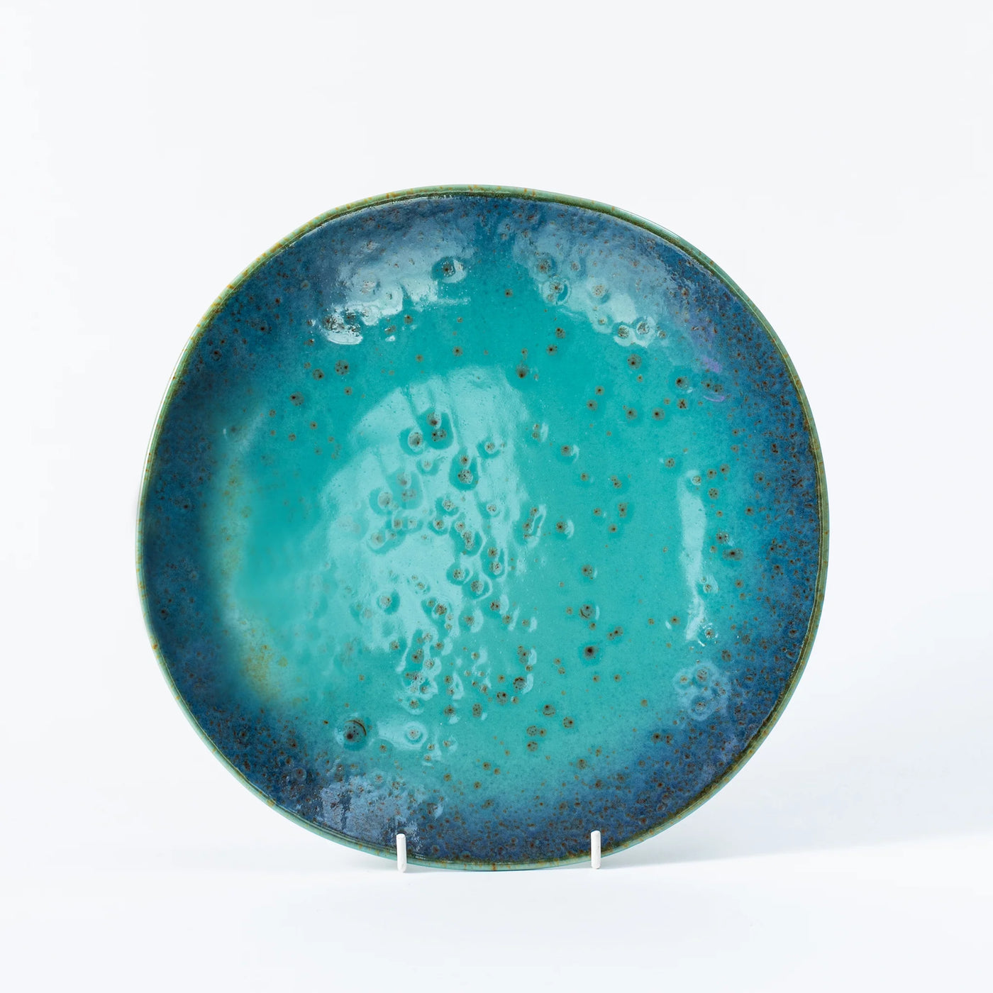 Turquoise Ceramic Plates and Platter – Ocean-Inspired Dinnerware
