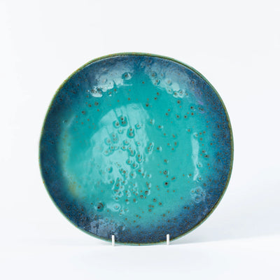 Turquoise Ceramic Plates and Platter – Ocean-Inspired Dinnerware