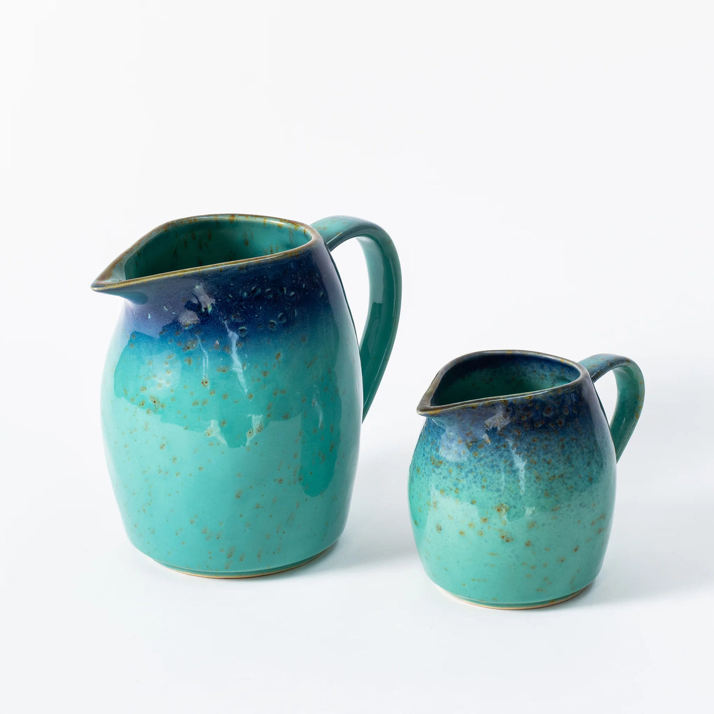 Turquoise Ceramic Jugs – Coastal-Inspired Serveware
