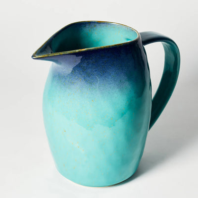Turquoise Ceramic Jugs – Coastal-Inspired Serveware