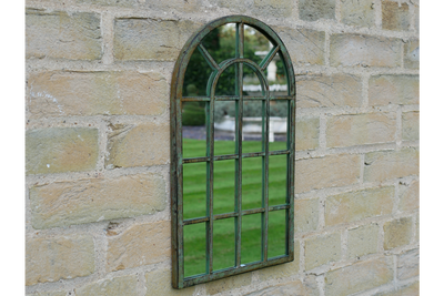 Rustic Metal Arch Mirror - Small