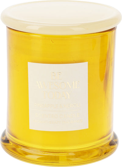 Scented Glass Jar Candle with Lid – Available in 4 Scents