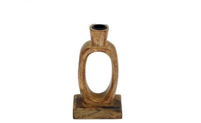 Rustic Wooden Open Framed Candle Holder