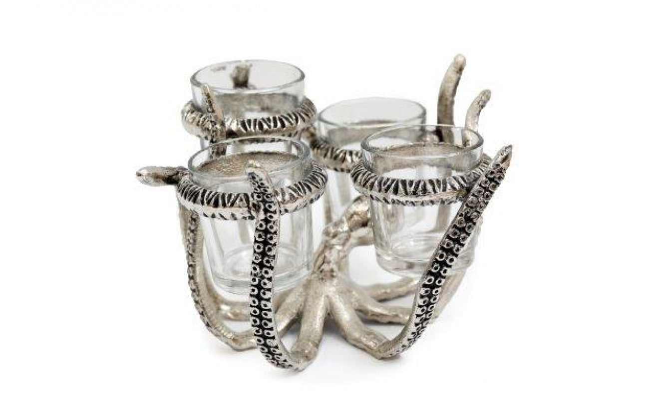 Nautical Octopus Candle Holder – Coastal Home Decor