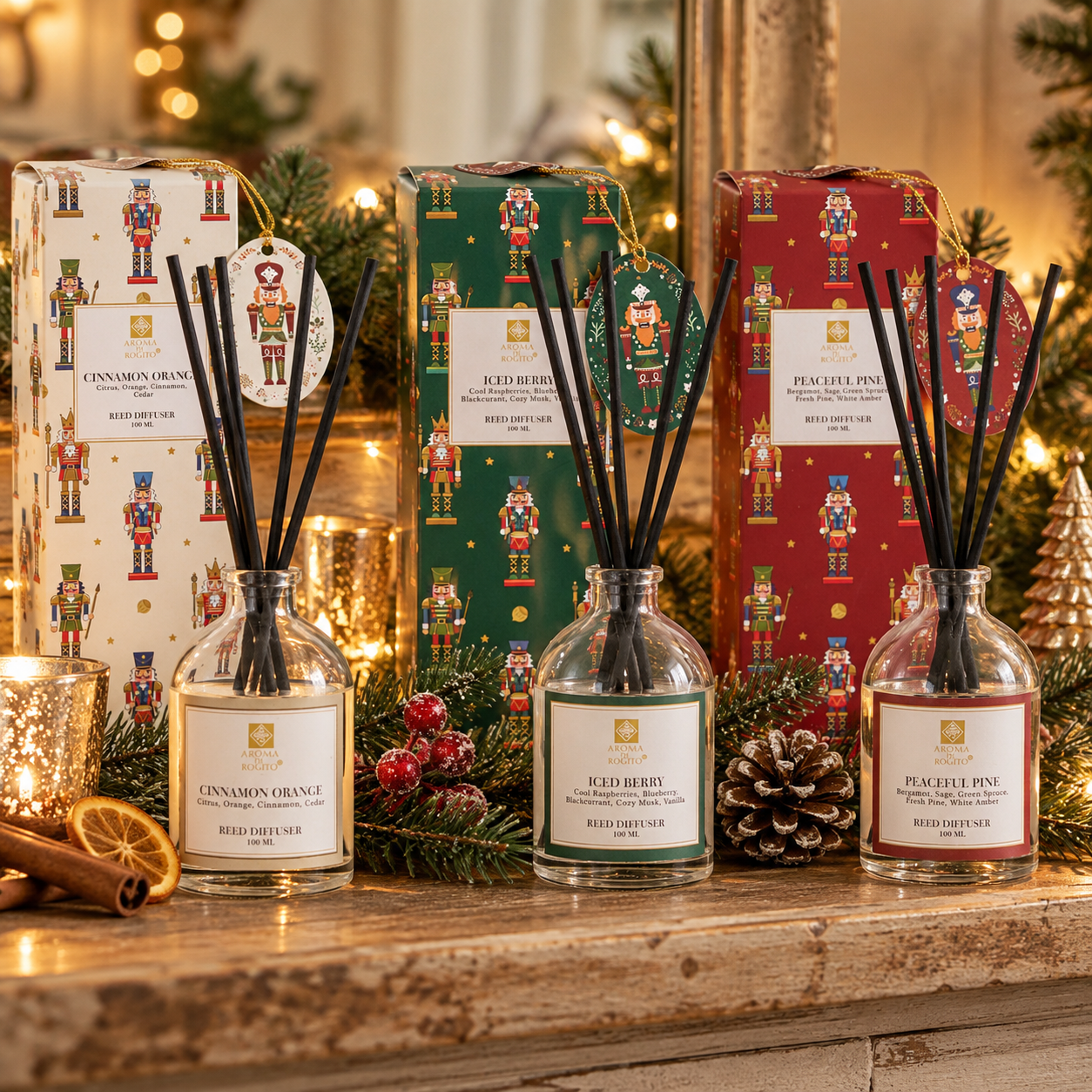 Christmas reed diffusers and home fragrance
