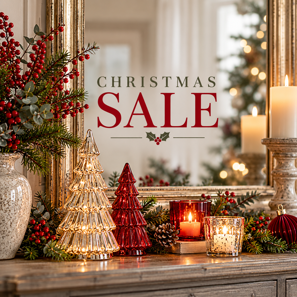 Christmas sale decorations and gifts