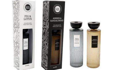 Fragranced Reed Diffuser – Fig & Lotus or Amber & Sandalwood