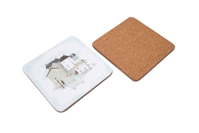 Set of 4 Nautical Harbourside Coasters in Gift Box