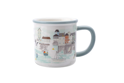 Nautical Harbour Scene Ceramic Mug – Maritime Coastal Design