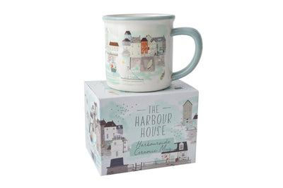 Nautical Harbour Scene Ceramic Mug – Maritime Coastal Design