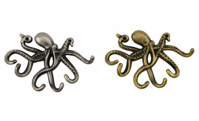 Octopus Metal Wall Hooks – Nautical Decor