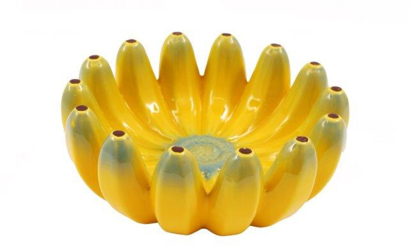 Quirky Yellow Ceramic Banana Bowl – Fun Fruit-Shaped Decorative Dish