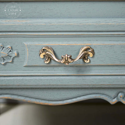 Vintage French Painted Two Door Cupboard