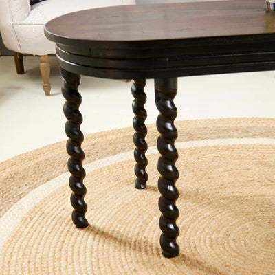 French 1930's Oak Barley Twist Coffee Table