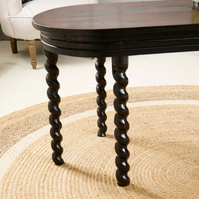 French 1930's Oak Barley Twist Coffee Table