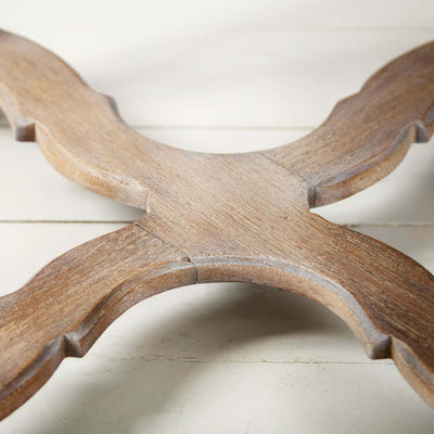 1930's French Oak Limewax Side Table with Drawer