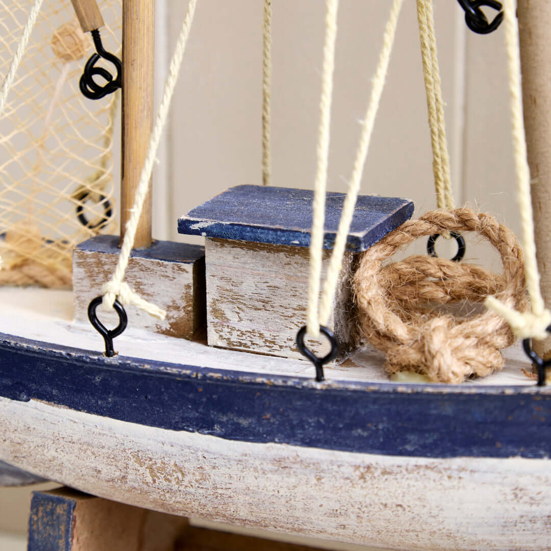 Nautical Wooden Trawler with Maritime Garnish