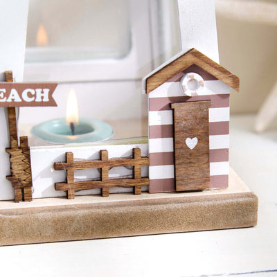 Seashore Lantern with Coastal Scene