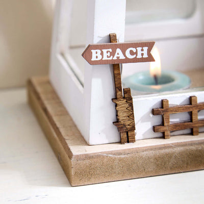 Seashore Lantern with Coastal Scene