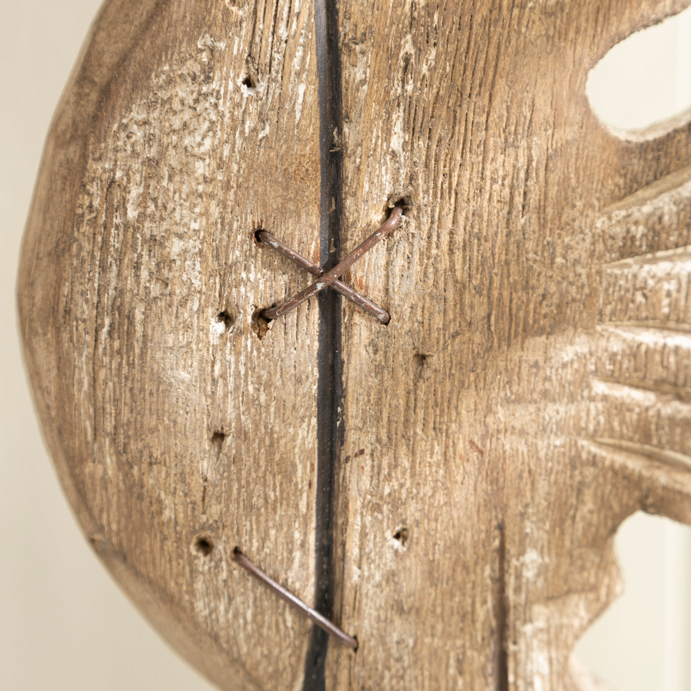 Large Nautical Driftwood Seahorse on Wooden Plinth