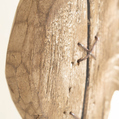 Large Nautical Driftwood Seahorse on Wooden Plinth