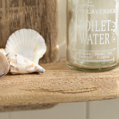Wooden Nautical 2 Tier Driftwood Wall Shelf