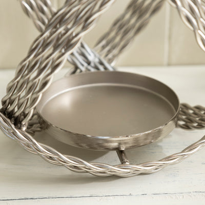 Metal Rope Ball Candle Holder