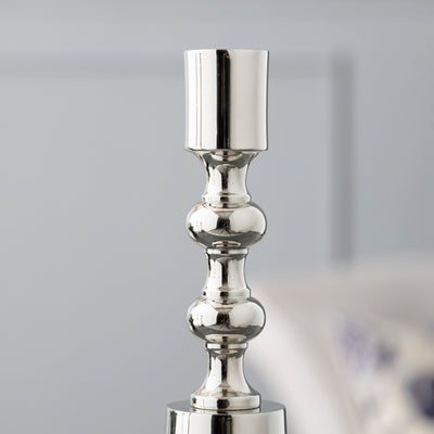 Silver Metal Candle Holder Collection