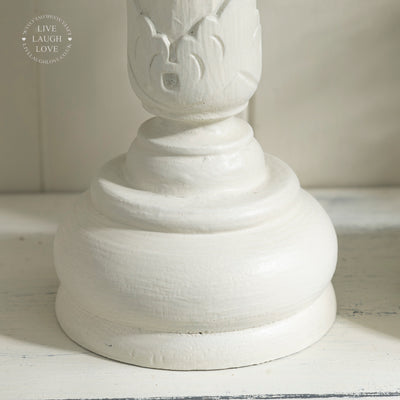 Cream Pillar Candle Holder