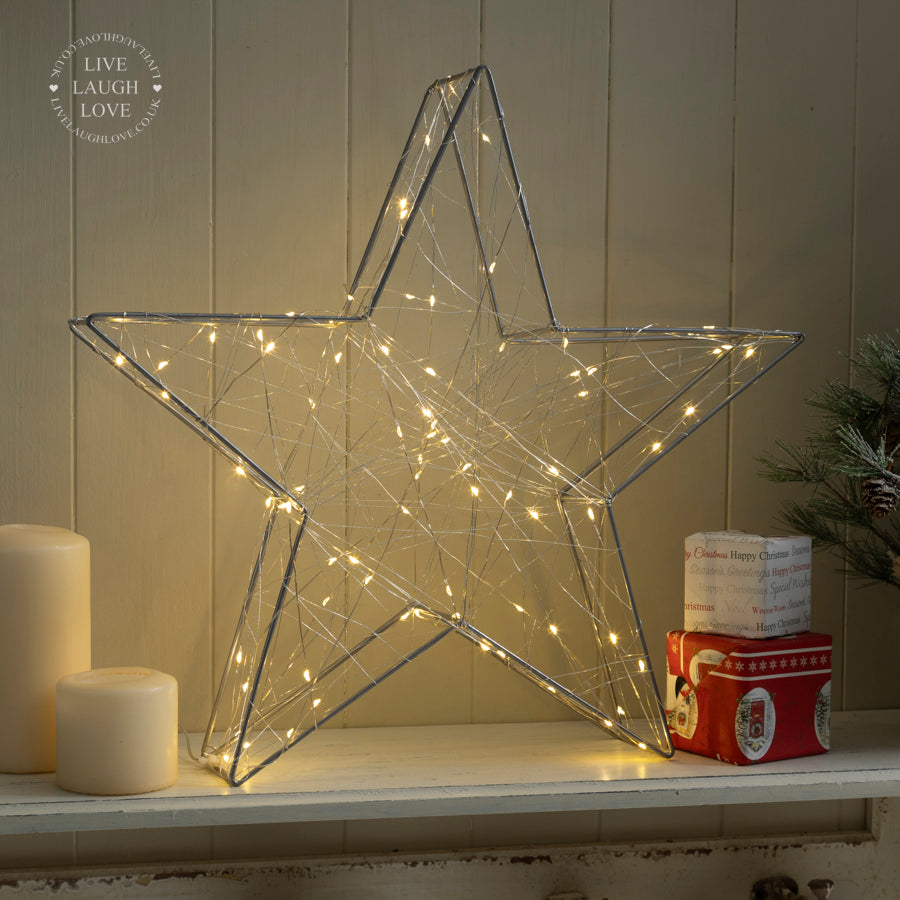 LED Metal Star Light - Festive Décor – LIVE LAUGH LOVE LIMITED