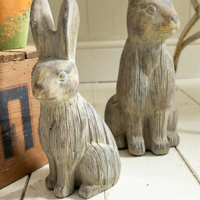 Concrete Hare Sculptures – Perfect Garden Companions
